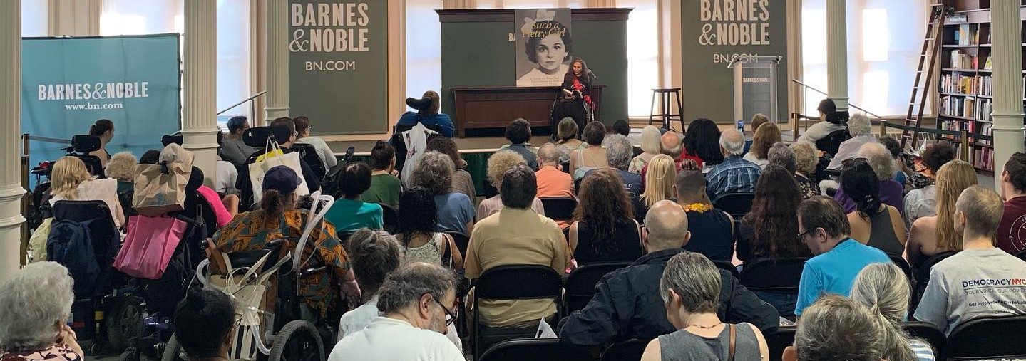 Nadina LaSpina at Such a Pretty Girl book launch following the NYC Disability Pride Parade 2019