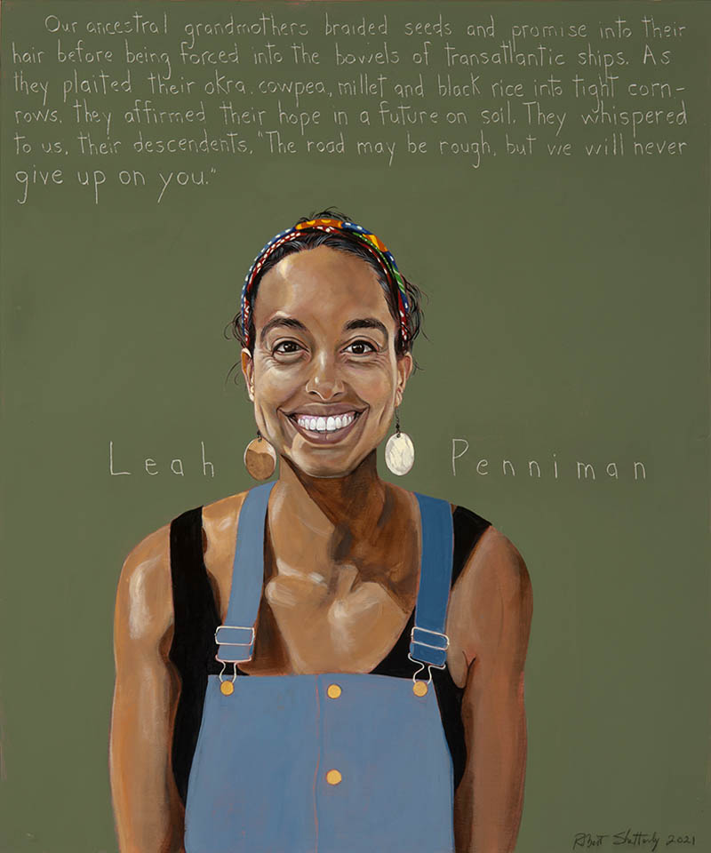 Portrait of Leah Penniman by Robert Shetterly